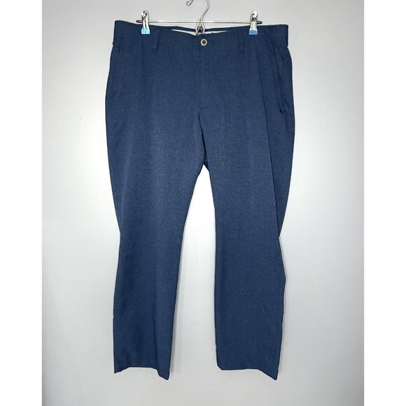 Under Armour Pants Mens 40x30 (38x30) Navy Blue Golf Performance Stretch 1347389 - Picture 1 of 14